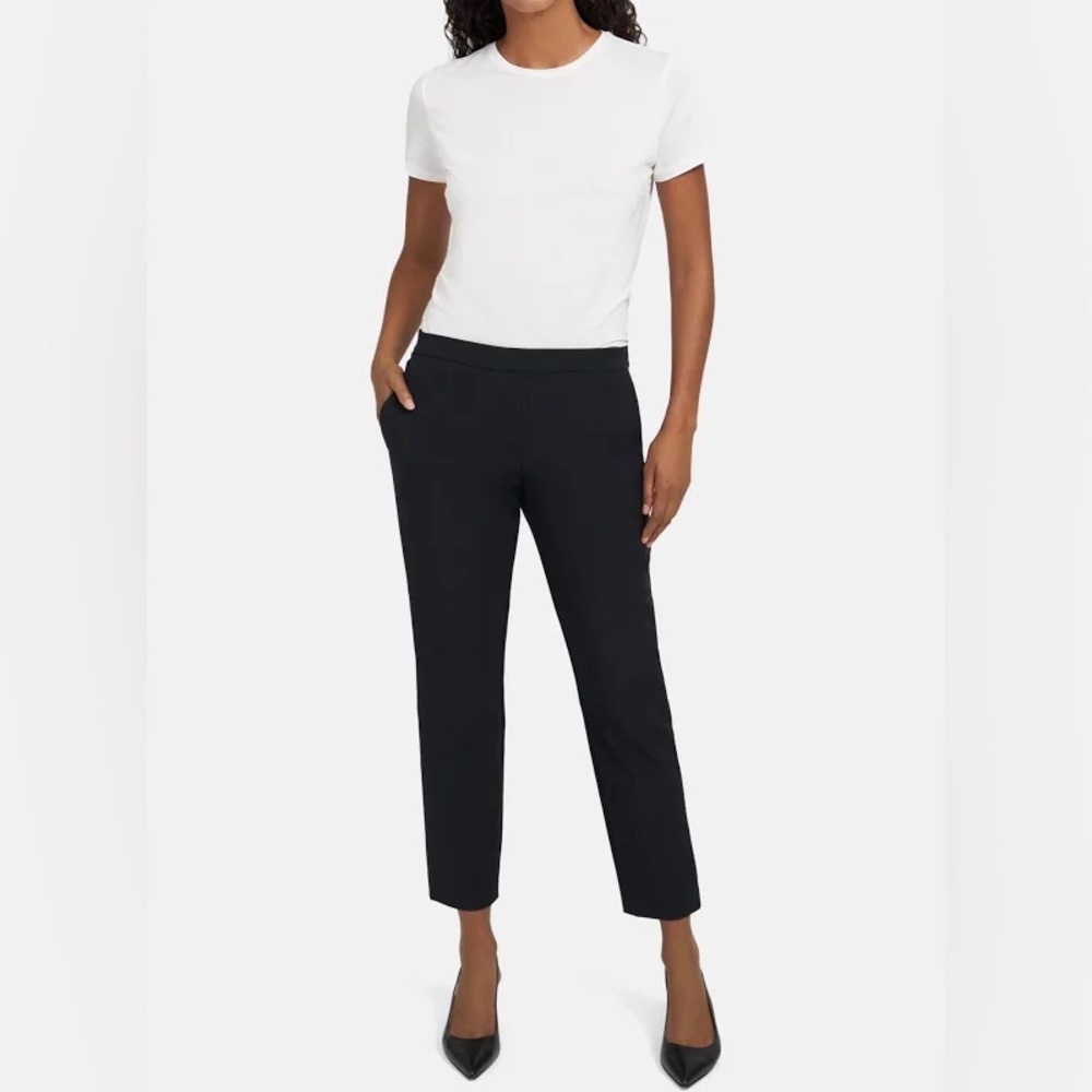 Theory Thaniel Kenett Pull On‎ Black Trousers Professional 8